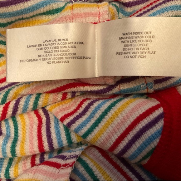 PJ Couture Women’s Rainbow Striped Sleepwear Set Size Large New With Tags - Picture 16 of 16